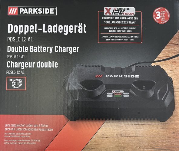 dvoino-zariadno-12-v-zigifly-lidl-parkisde Parkside двойно зарядно 12V – серия X12 Лидл Кауфланд - Image 1